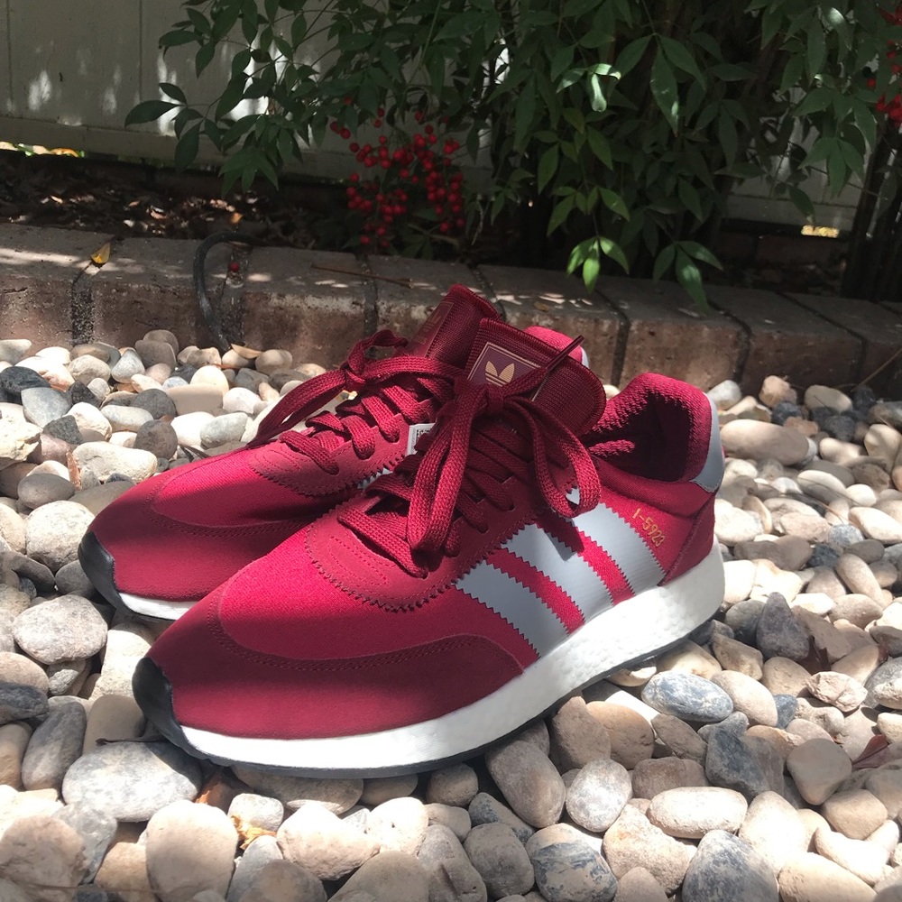 MEN'S ADIDAS I-5923 Burgundy and gray *NEW*